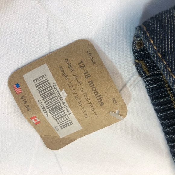 Crazy 8 Baby Boys Dark Wash Bootcut Denim Jeans - Picture 4 of 7